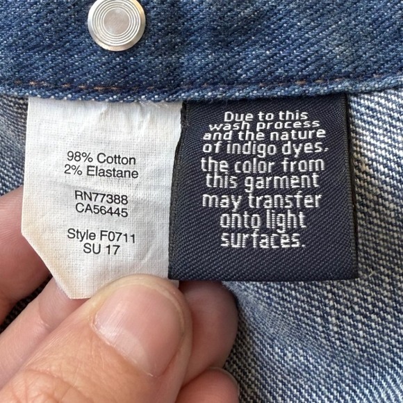 J‎ Crew Denim Jacket Blue Jean Trucker Style Button Up Women's Small Normcore - Picture 7 of 11